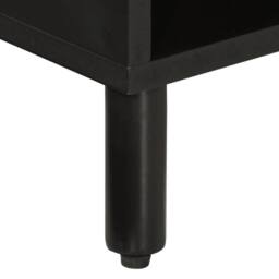 Berkfield Home TV Cabinet Black 80x31x46 cm Solid Wood Mango - Size: 80 x 31 x 46 cm - thumbnail 9