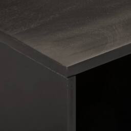 Berkfield Home TV Cabinet Black 80x31x46 cm Solid Wood Mango - Size: 80 x 31 x 46 cm - thumbnail 7