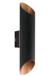Eglo Agolada Metal IP44 Integrated LED Outdoor Wall Light in Copper