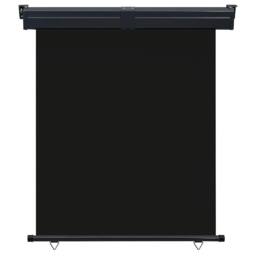 Berkfield Home Balcony Side Awning 140x250 cm Black - thumbnail 2
