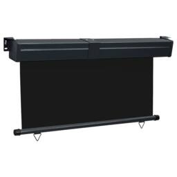 Berkfield Home Balcony Side Awning 140x250 cm Black - thumbnail 3
