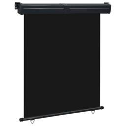 Berkfield Home Balcony Side Awning 140x250 cm Black - thumbnail 1