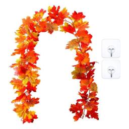 Dragodirect 2.3M 40 LED Autumn Leaf Garland String Light in Orange - thumbnail 3