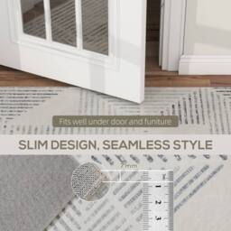 VOGREX Non-Slip Large Rug for Living Room, 170 x 120 cm in White - Size: 120 cm x 170 cm - thumbnail 4