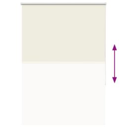 Berkfield Home Roller Blind Blackout Off-White 90x130 cm Fabric Width 85.7 cm Polyester in White - thumbnail 5