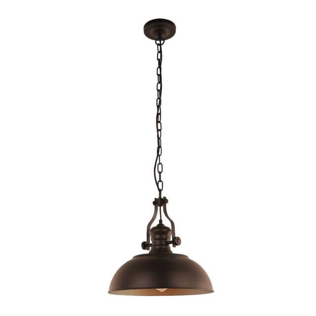 Netlighting Industrial Hanging Pendant Bronze Golden Alloy Shade E27 - image 1