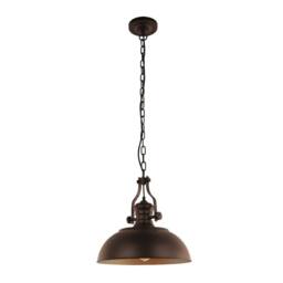 Netlighting Industrial Hanging Pendant Bronze Golden Alloy Shade E27 - thumbnail 1