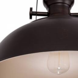 Netlighting Industrial Hanging Pendant Bronze Golden Alloy Shade E27 - thumbnail 5
