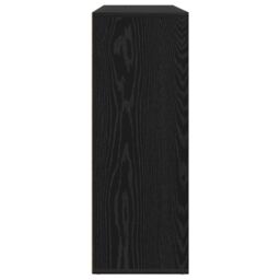 Berkfield Home Sideboard Set of 2 Black Oak Wood, Metal Handles Medium - thumbnail 7