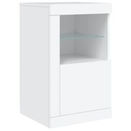 Berkfield Home Sideboard with LED Lights White 142.5x37x67 cm - thumbnail 9