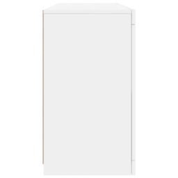 Berkfield Home Sideboard with LED Lights White 142.5x37x67 cm - thumbnail 7