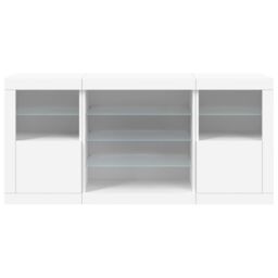 Berkfield Home Sideboard with LED Lights White 142.5x37x67 cm - thumbnail 6