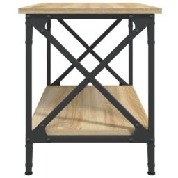 Berkfield Home Side Table Sonoma Oak 55x38x45 cm Engineered Wood in Brown - Size: 55 x 38 x 45 cm - thumbnail 5