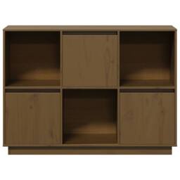 Berkfield Home Sideboard Honey Brown 110.5x35x80 cm Solid Wood Pine - thumbnail 6