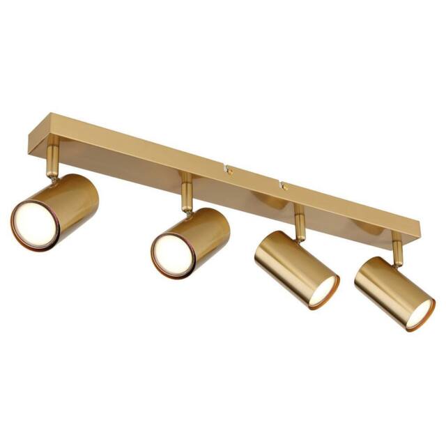 Netlighting Robby Ceiling Spotlight Bar Gold Colours Brushed 4x GU10 - image 1