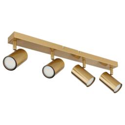 Netlighting Robby Ceiling Spotlight Bar Gold Colours Brushed 4x GU10 - thumbnail 2