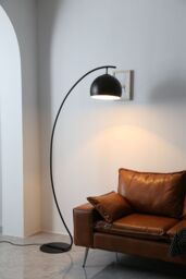 Living and Home Contemporary Nordic Style Black Floor Lamp - thumbnail 3