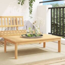 Berkfield Home Garden Table 100x60x30 cm Solid Wood Acacia in Brown - Size: 100 x 60 x 30 cm - thumbnail 1