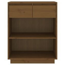 Berkfield Home Console Cabinet Honey Brown 60x34x75 cm Solid Wood Pine - Size: 60 x 34 x 75 cm - thumbnail 5