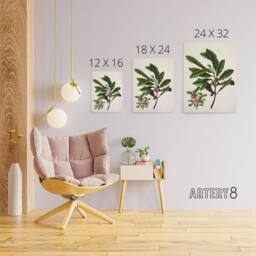 "Artery8 New Zealand Toropapa Flowering Plant Featon Canvas Wall Art Print in Beige - Size: W12"" x H16""" - thumbnail 4