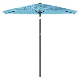 Berkfield Home Durable Garden Parasol with Steel Pole Blue 268x268x226 cm - Size: 268 x 268 x 226 cm - thumbnail 1