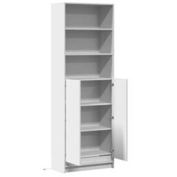 Berkfield Home Highboard with LED White 69x32.5x200 cm Engineered Wood - thumbnail 9