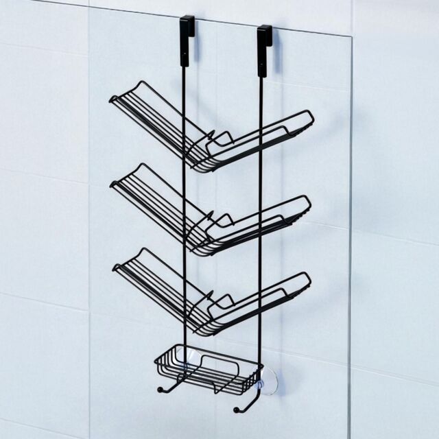 Showerdrape Atrium 3 Tier Hanging Black Shower Caddy - image 1