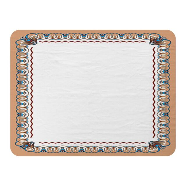 Benjamin Tate Design Egypt Border Blanket in Natural - Size: 120 cm x 150 cm - image 1
