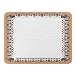 Benjamin Tate Design Egypt Border Blanket in Natural - Size: 120 cm x 150 cm - thumbnail 1