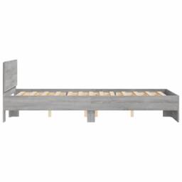 Berkfield Home Bed Frame without Mattress Grey Sonoma 120x190 cm Small Double - thumbnail 6