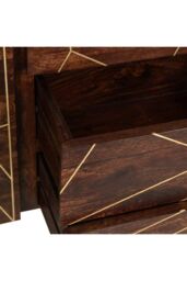 IH Design Large Sideboard with Doors & Drawers Deiondre Dark Mango in Brown - thumbnail 9