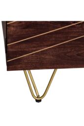 IH Design Large Sideboard with Doors & Drawers Deiondre Dark Mango in Brown - thumbnail 7