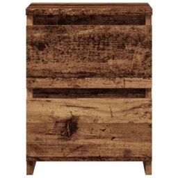 Berkfield Home Bedside Cabinets¬†2 pcs Old Wood 30x30x40 cm Engineered Wood in Brown - Size: 30 x 30 x 40 cm - thumbnail 5