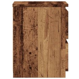 Berkfield Home Bedside Cabinets¬†2 pcs Old Wood 30x30x40 cm Engineered Wood in Brown - Size: 30 x 30 x 40 cm - thumbnail 6