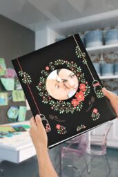 "Arpan Fashion Design 200 Holds Photo Album for 5""X7(13X18cm) Photo with Window (Cream-Flower) in Black - Size: 13X18 cm" - thumbnail 5