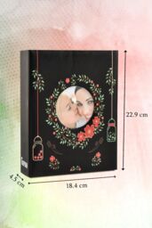 "Arpan Fashion Design 200 Holds Photo Album for 5""X7(13X18cm) Photo with Window (Cream-Flower) in Black - Size: 13X18 cm" - thumbnail 2
