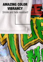 Teenage Mutant Ninja Turtles : Mutant Mayhem Movie Logo Grafitti Silky Touch Super Soft Throw Blanket 152 X 127 cm in White - thumbnail 4