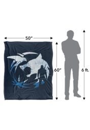 The Witcher Logo Silhouette Silky Touch Super Soft Throw Blanket 152 X 127 cm in White - thumbnail 5