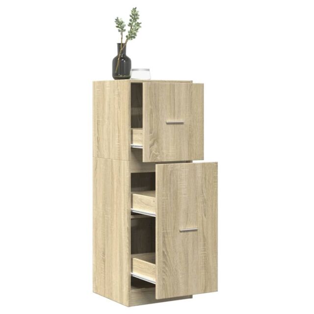 Berkfield Home Apothecary Cabinet Sonoma Oak 40x41x118 cm Engineered Wood in Brown - Size: 40 x 41 x 118 cm - image 1