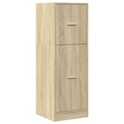 Berkfield Home Apothecary Cabinet Sonoma Oak 40x41x118 cm Engineered Wood in Brown - Size: 40 x 41 x 118 cm - thumbnail 3