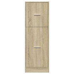 Berkfield Home Apothecary Cabinet Sonoma Oak 40x41x118 cm Engineered Wood in Brown - Size: 40 x 41 x 118 cm - thumbnail 5