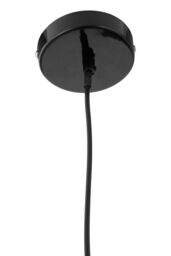 Orsina Unique Black Conical Pendant Light With Natural Wood Crown, Sleek Metal Hanging Lamp, Modern Pendant Light - thumbnail 3
