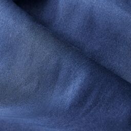 OHS Plain Dyed Reversible Duvet Cover Cover with Pillowcase Set in Navy - Size: Single - thumbnail 5