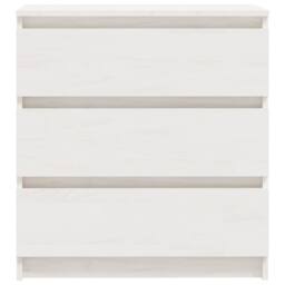 Berkfield Home Durable Bedside Cabinets 2 pcs White 60x36x64 cm Solid Pinewood - Size: 60 x 36 x 64 cm - thumbnail 6