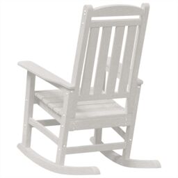 Berkfield Home Garden Rocking Chairs 2 pcs White 70x92x107.5 cm HDPE - thumbnail 7