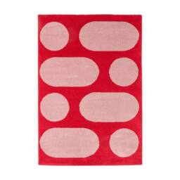 sweeek Indoor rug with modern pattern, red - Size: 120 cm x 160 cm - thumbnail 2