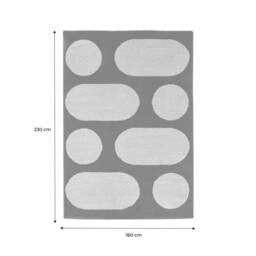 sweeek Indoor rug with modern pattern, red - Size: 120 cm x 160 cm - thumbnail 5