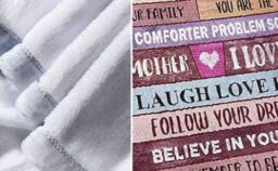 Leaper Personal Love Letter Fleece Blanket in Dark Red - Size: Double - thumbnail 3