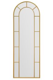 "MirrorOutlet Gold Framed Arched Leaner Garden Wall Mirror 67"" X 24"" (170CM X 60CM) - Size: 1 Pack" - thumbnail 3