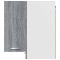 Berkfield Home Hanging Corner Cabinet Grey Sonoma 57x57x60 cm Engineered Wood - Size: 57 x 57 x 60 cm - thumbnail 5